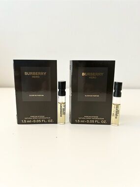 🌸BURBERRY Hero Elixir de Parfum Intense Vial Spray Sample 1.5 mL x 2